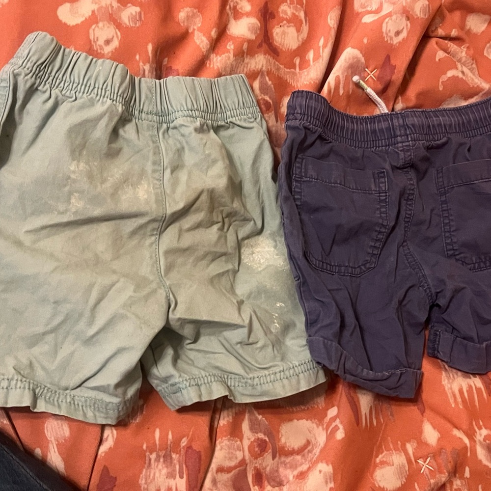 Carter's Kids Shorts Set - Light Green and Navy - Picture 2 of 5
